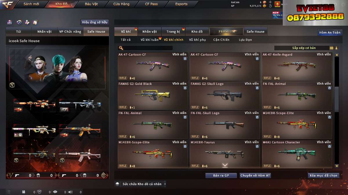 shop acc cf uy tin gia re